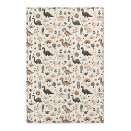 Meadow Dinosaurs nursery area rug in a baby room