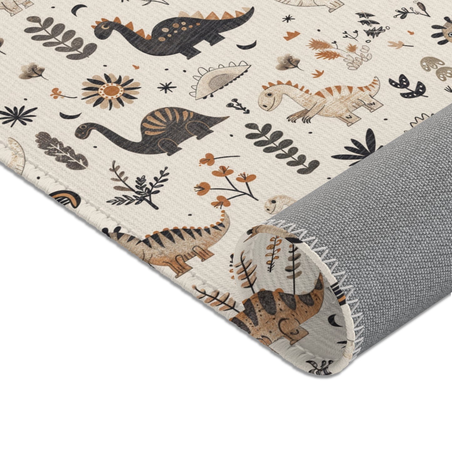 Meadow Dinosaurs area rug in the small size
