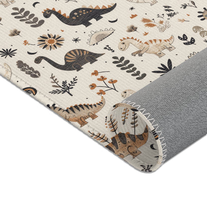 Meadow Dinosaurs area rug in the small size