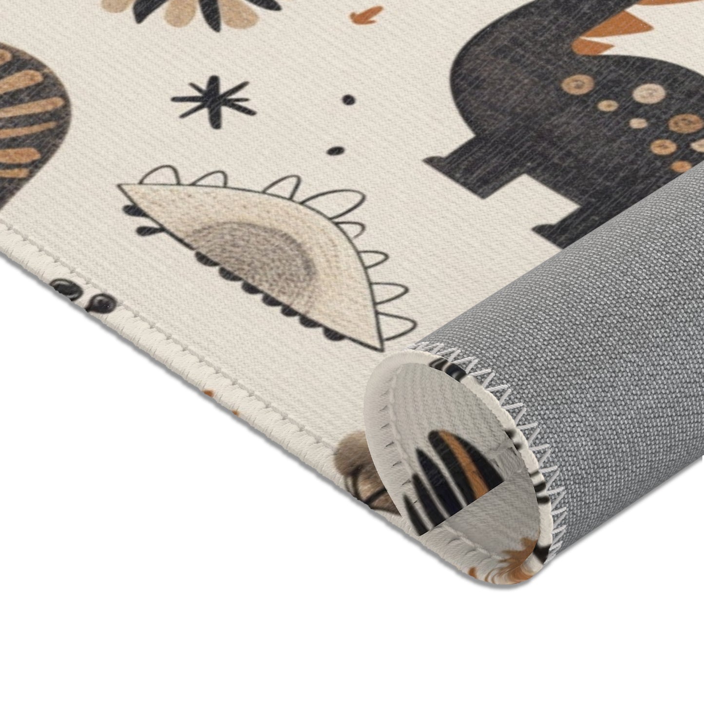 Meadow Dinosaurs nursery area rug for a baby room floor