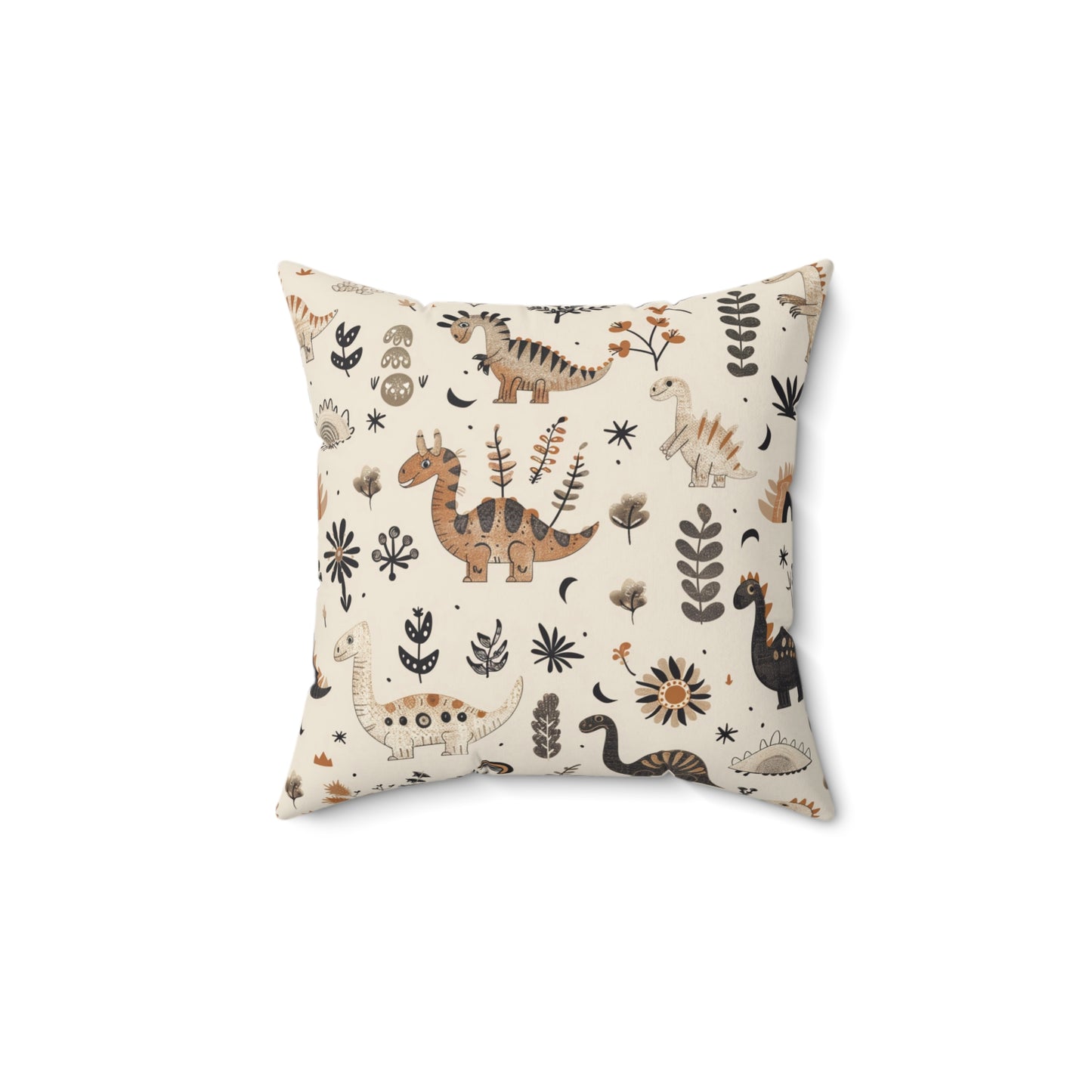 Meadow Dinosaurs pillow in the 18 inch square size