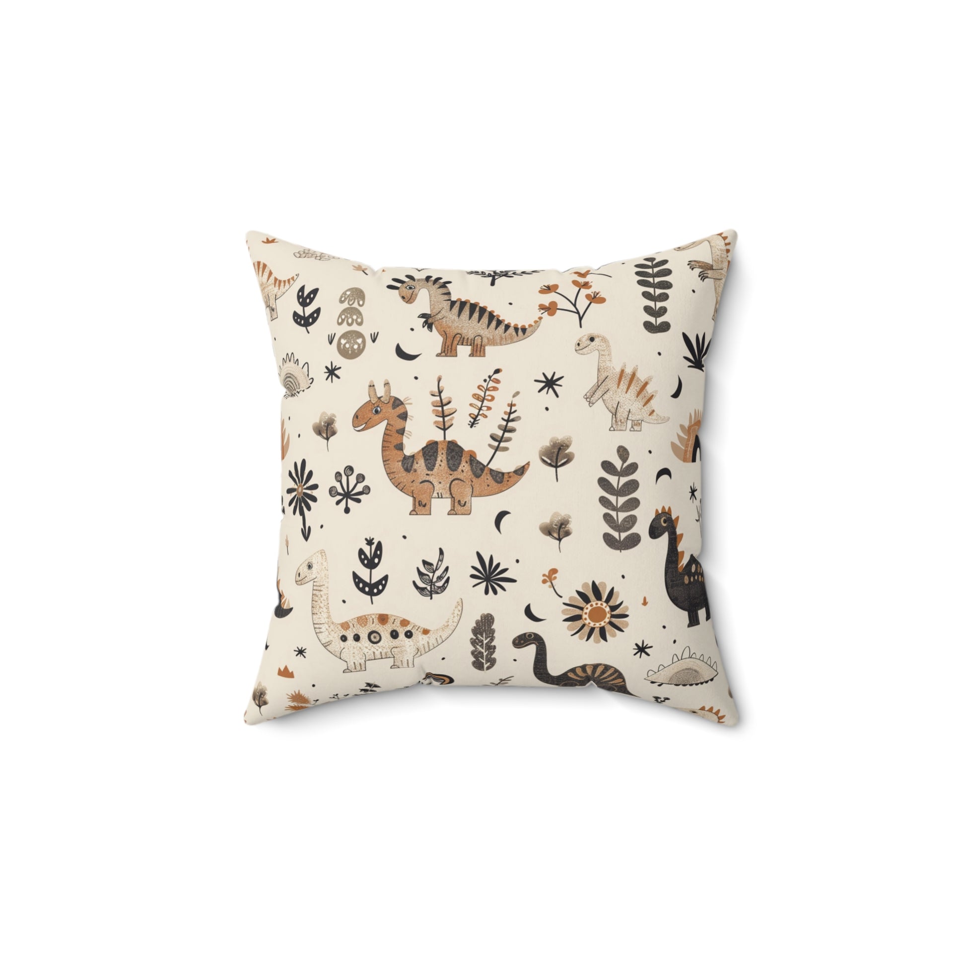 Meadow Dinosaurs pillow in the 18 inch square size