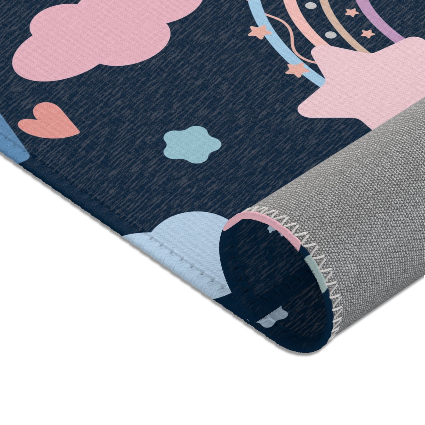 Midnight Rainbow area rug in the small size