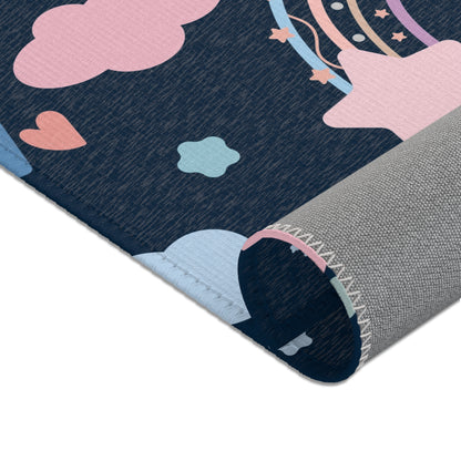 Midnight Rainbow area rug in the small size