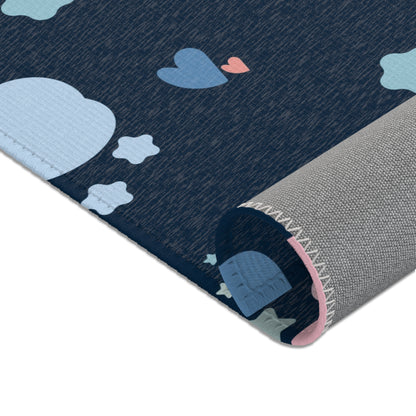 Midnight Rainbow area rug in the large size