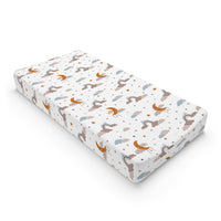 Moonlit Dreams changing pad cover on a nursery changing table