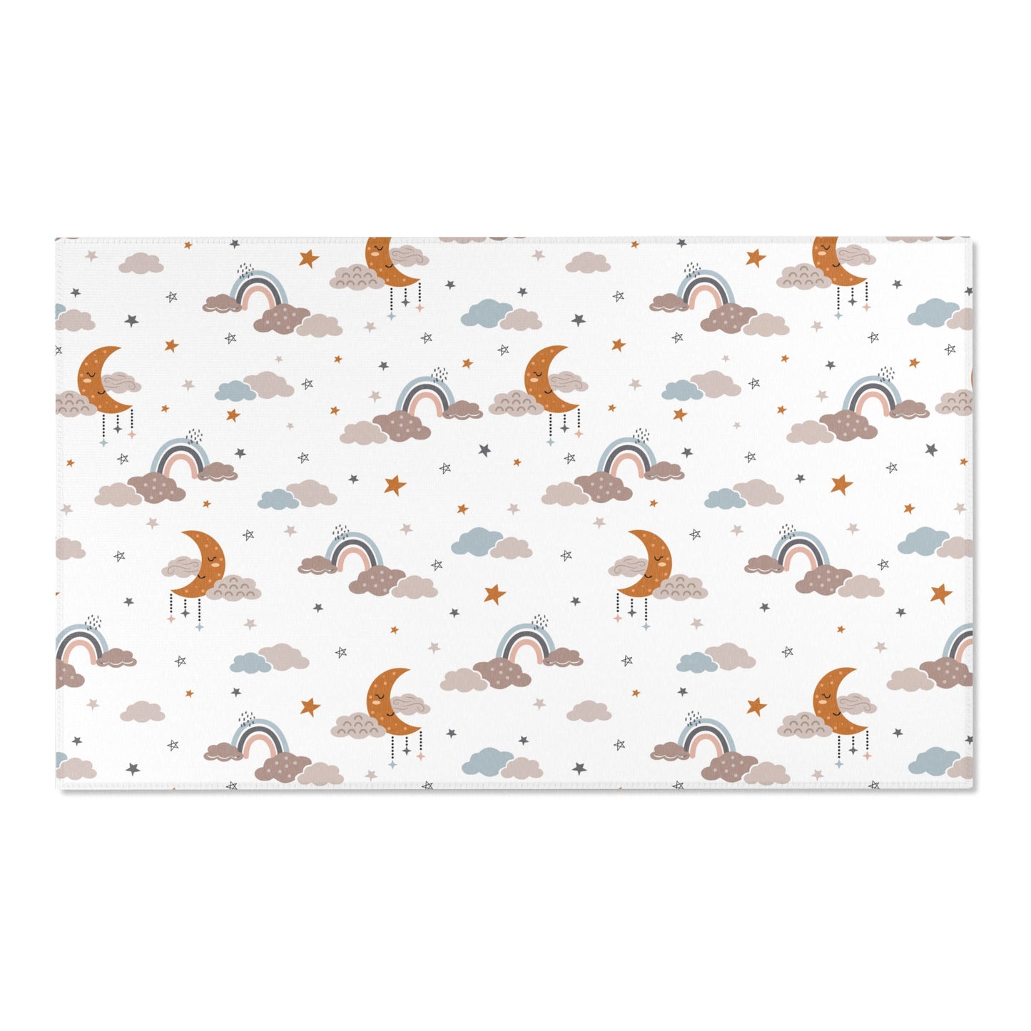 Moonlit Dreams area rug shown in portrait orientation