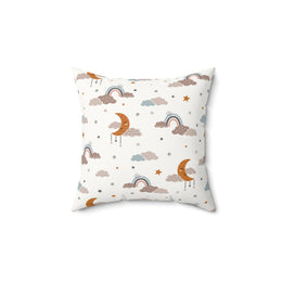 Moonlit Dreams decorative nursery pillow on a glider chair
