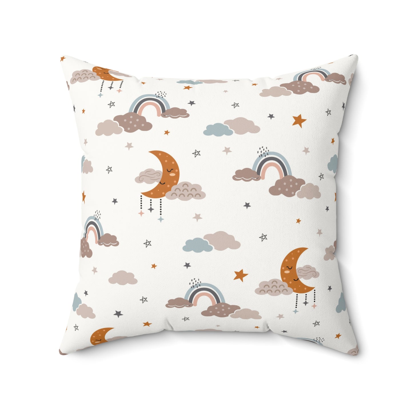 Moonlit Dreams nursery pillow shown from the front