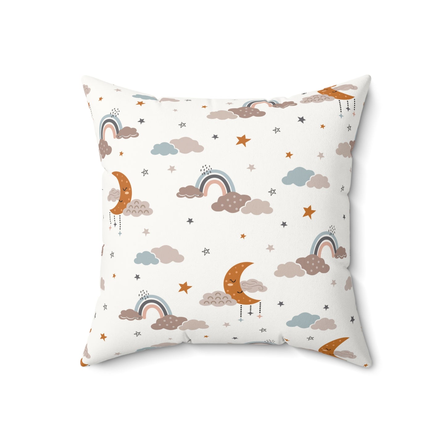 Moonlit Dreams decorative pillow against a plain background