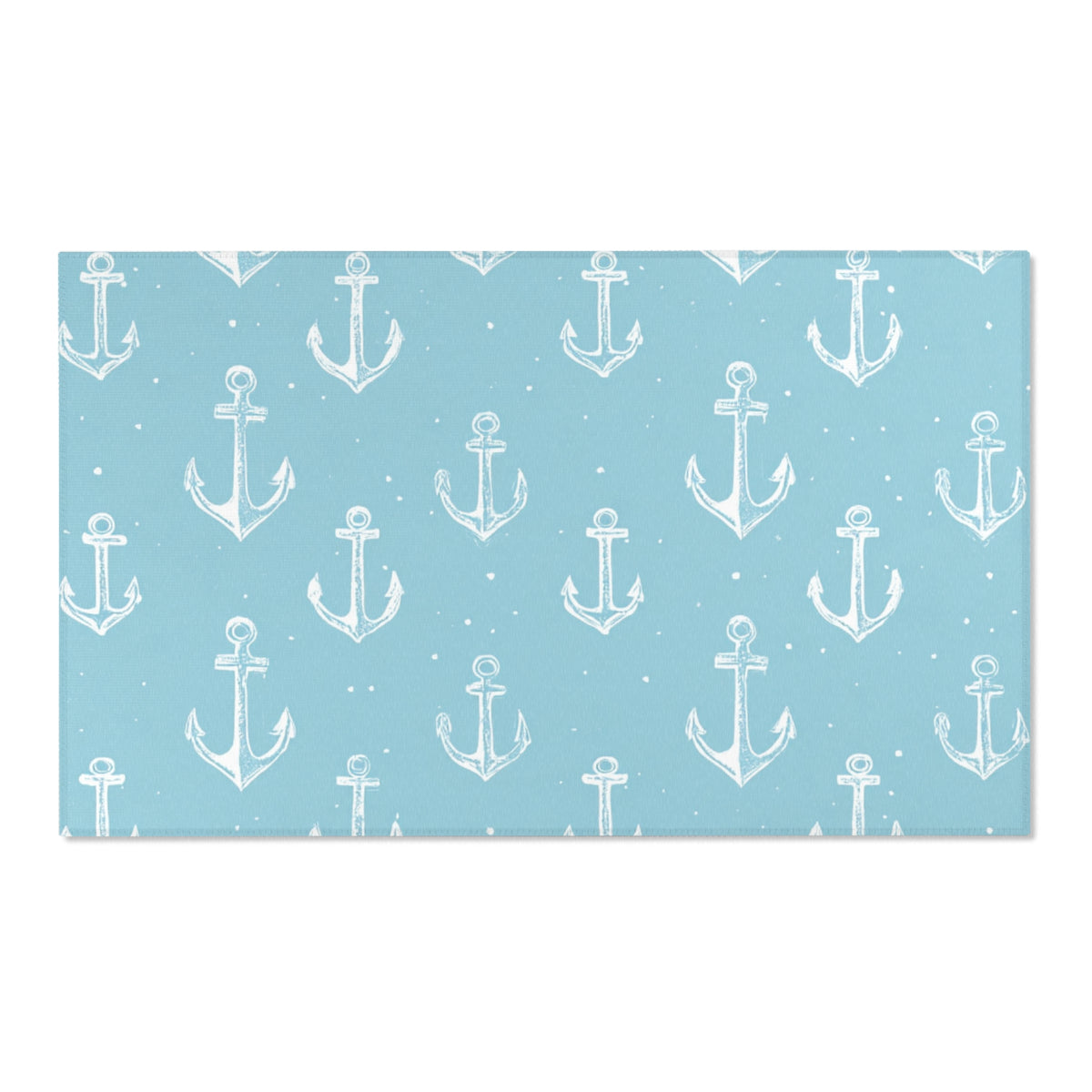 Nautical Anchors nursery area rug in a baby room