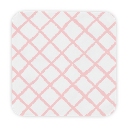 Pink Trellis Hooded Baby Towel