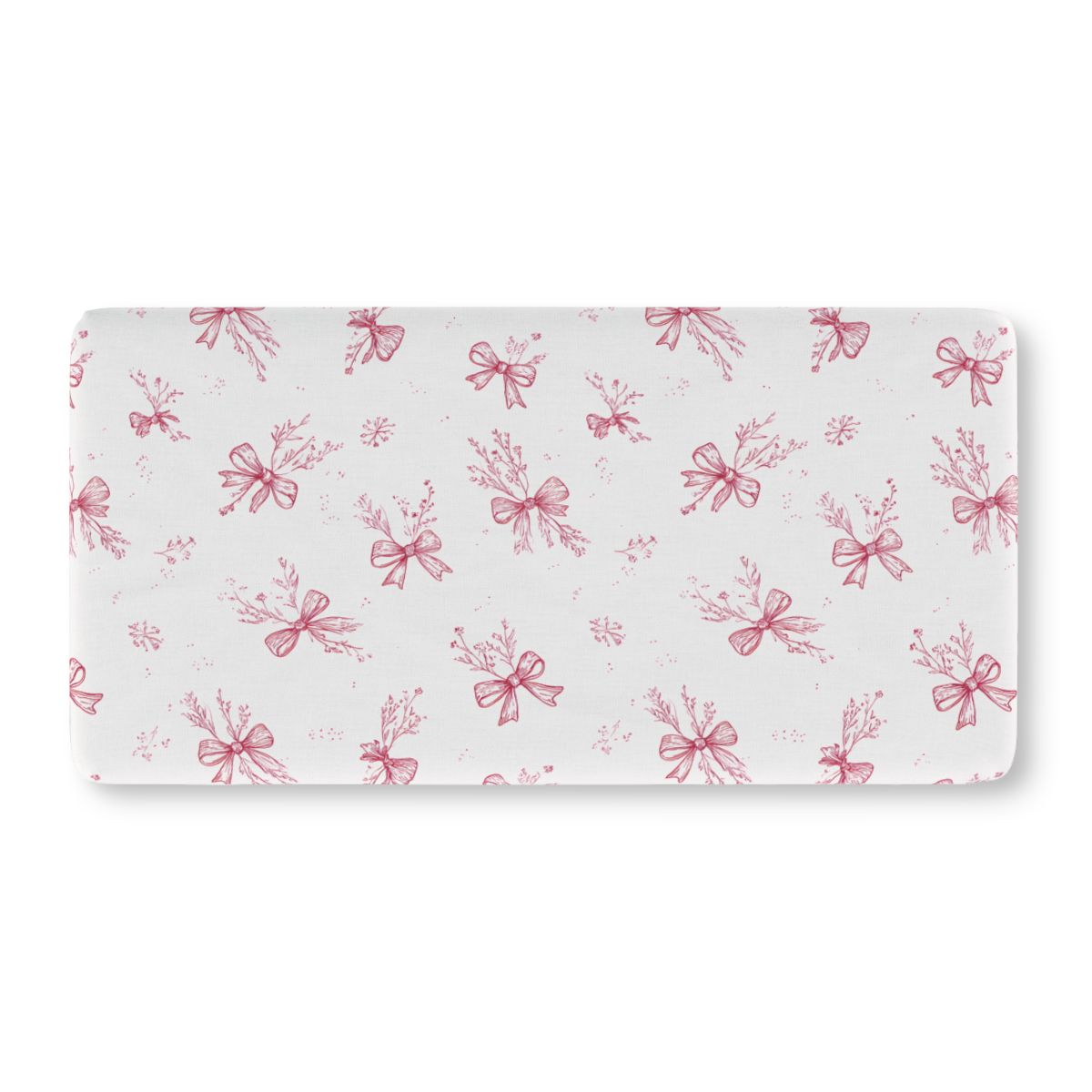 Crimson Bow Crib Sheet