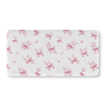 Crimson Bow Crib Sheet