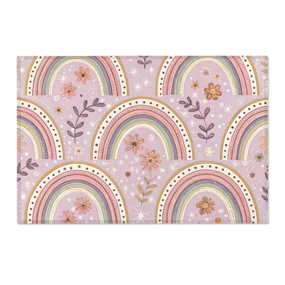 Petal Arches area rug shown in landscape orientation