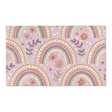 Petal Arches nursery area rug in a baby room