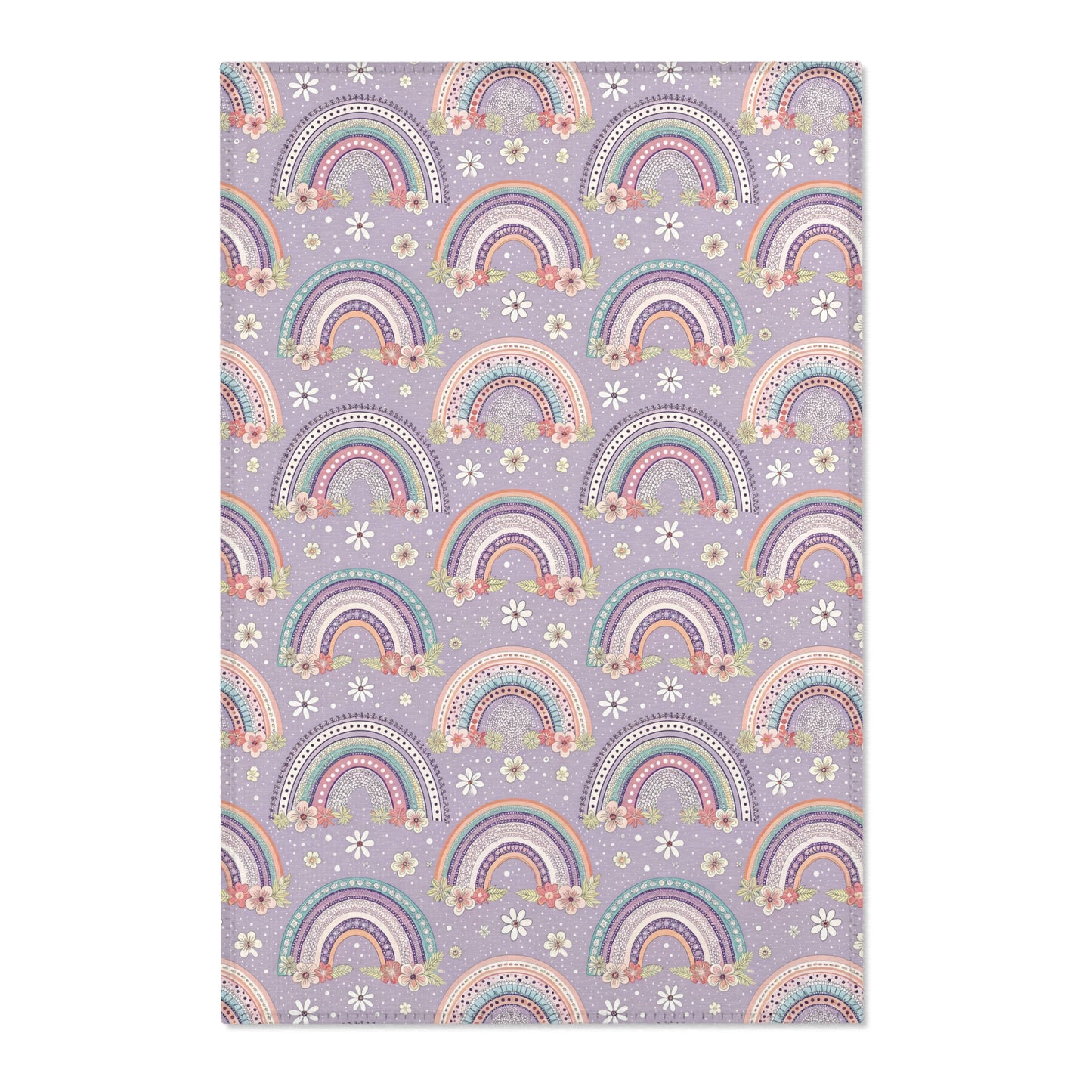 Posy Rainbows nursery area rug in a baby room