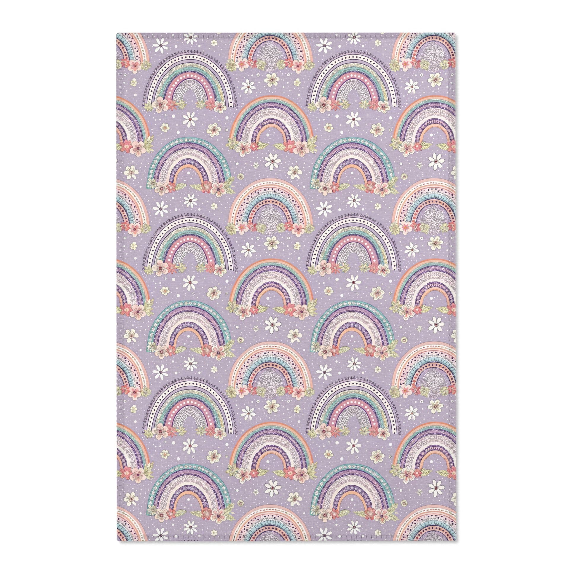 Posy Rainbows nursery area rug in a baby room