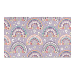 Posy Rainbows nursery area rug in a baby room