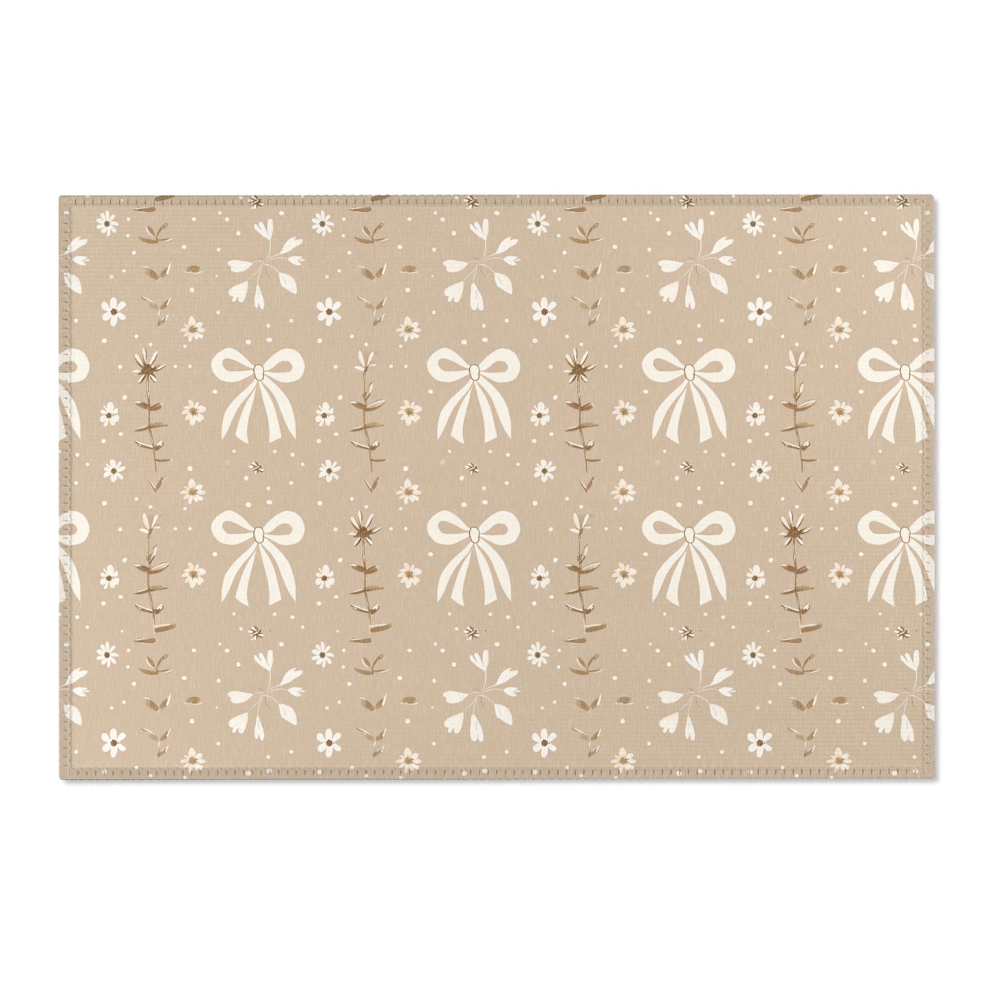 Ribbon Meadow area rug shown in landscape orientation