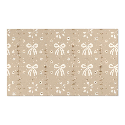 Ribbon Meadow area rug shown in portrait orientation