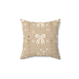 Ribbon Meadow decorative nursery pillow on a glider chair