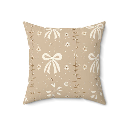 Ribbon Meadow decorative pillow against a plain background