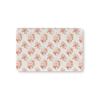 Rose Bouquet fitted crib sheet on a nursery crib mattress