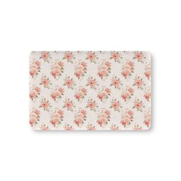 Rose Bouquet fitted crib sheet on a nursery crib mattress