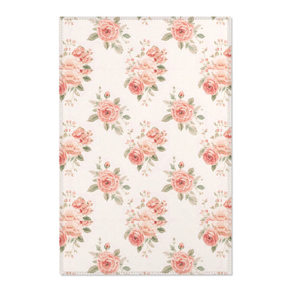 Rose Bouquet nursery area rug in a baby room