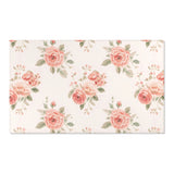 Rose Bouquet nursery area rug in a baby room