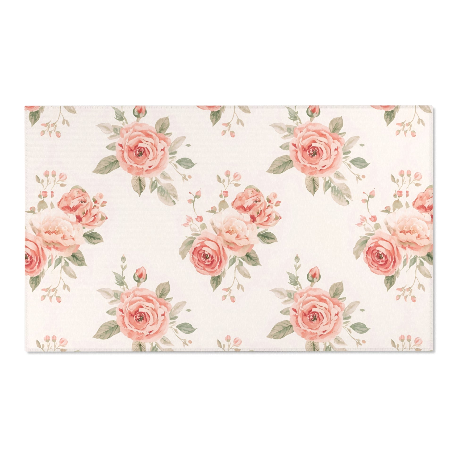 Rose Bouquet nursery area rug in a baby room