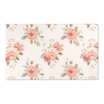 Rose Bouquet nursery area rug in a baby room