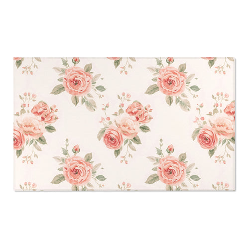 Rose Bouquet nursery area rug in a baby room