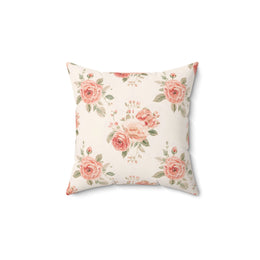 Rose Bouquet decorative nursery pillow on a glider chair