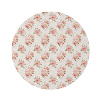 Rose Bouquet round nursery rug on a baby room floor