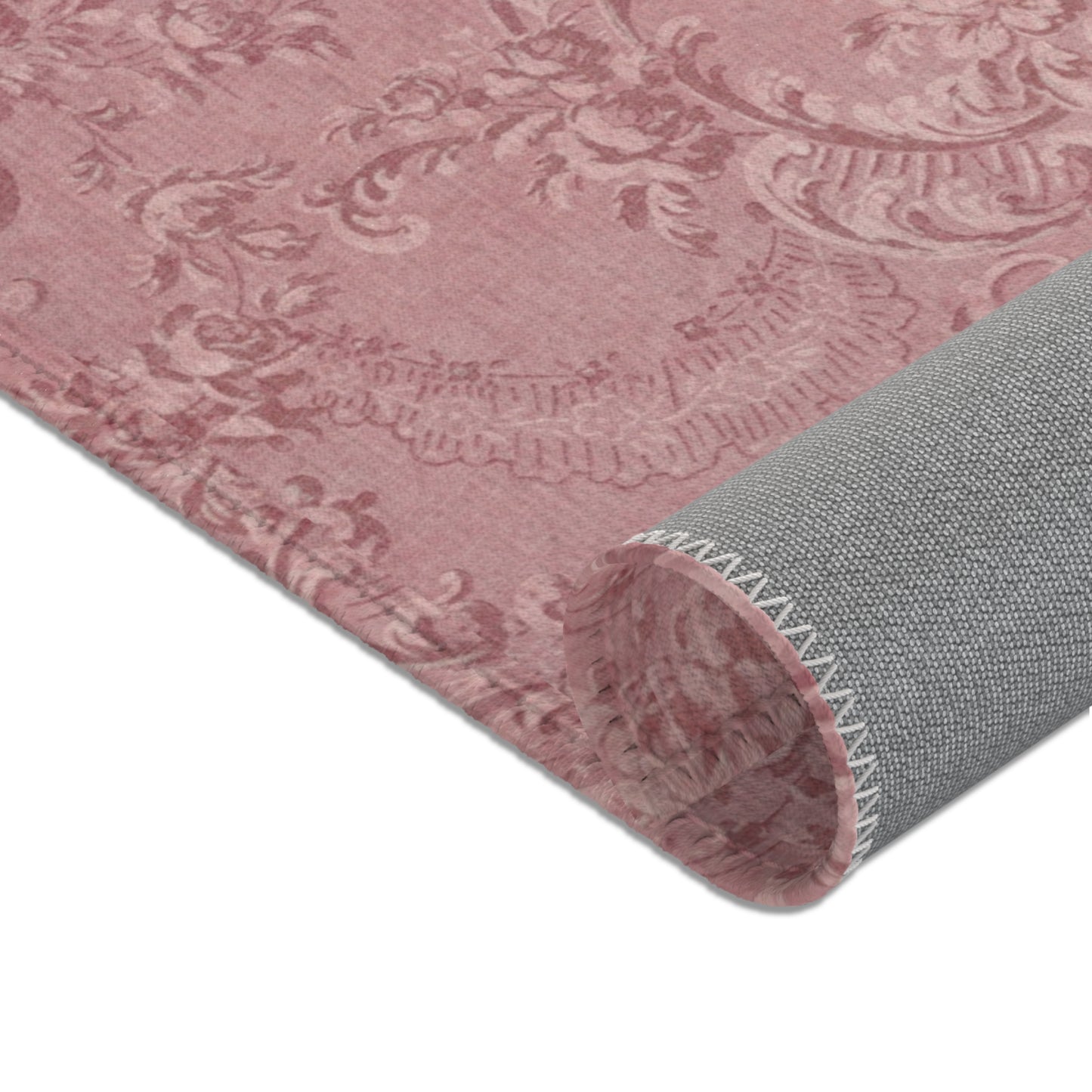 Rose Damask area rug in the small size
