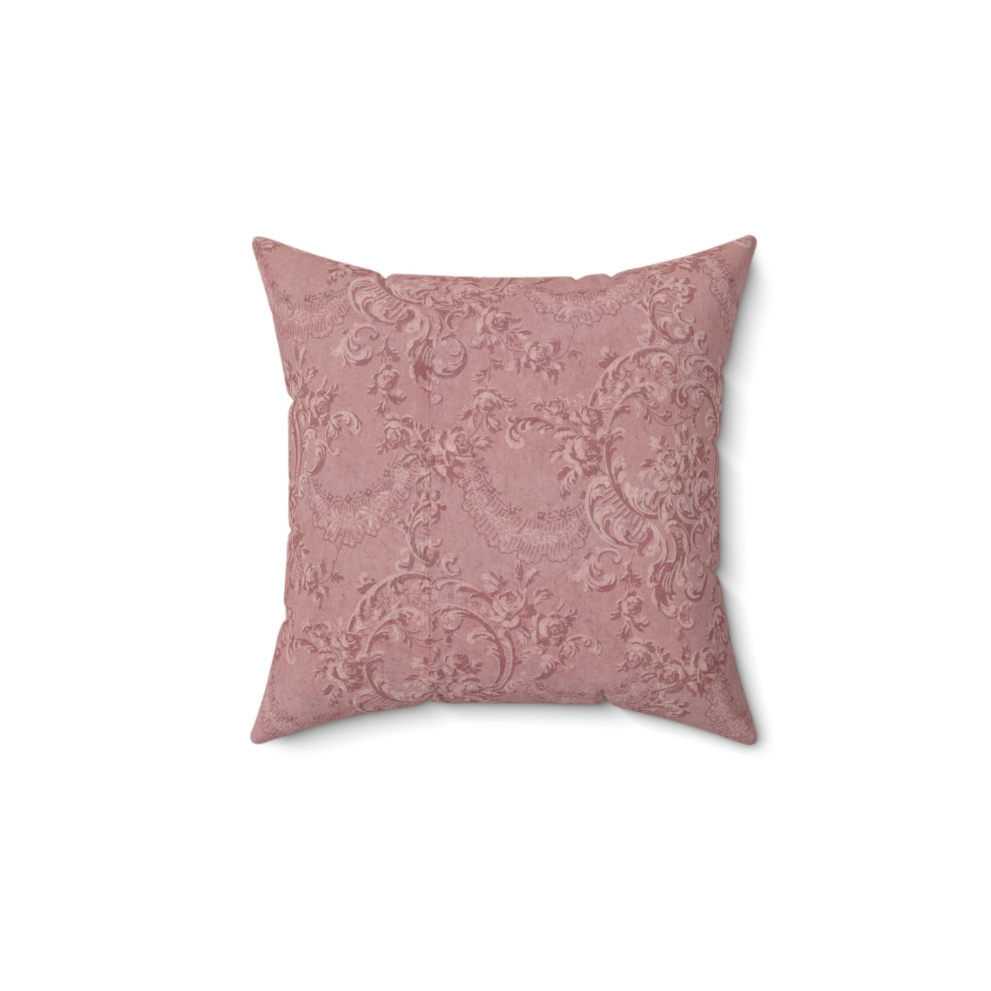 Rose Damask pillow in the 18 inch square size