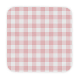 Rose Gingham hooded baby towel wrapped around a baby