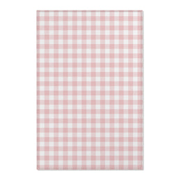 Rose Gingham nursery area rug in a baby girl's bedroom