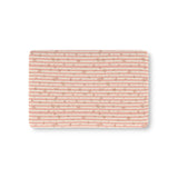 Rose Stripe fitted crib sheet on a nursery crib mattress