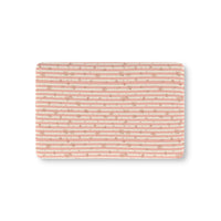 Rose Stripe fitted crib sheet on a nursery crib mattress
