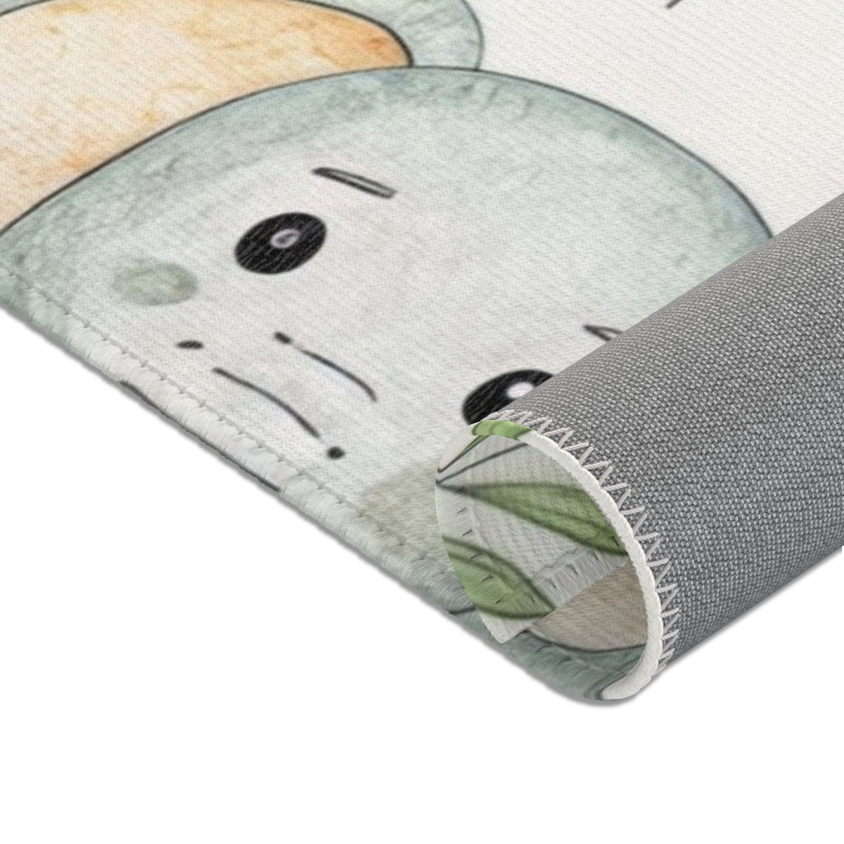 Safari Animals area rug, full print detail