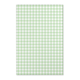 Sage Gingham nursery area rug in a gender neutral baby room