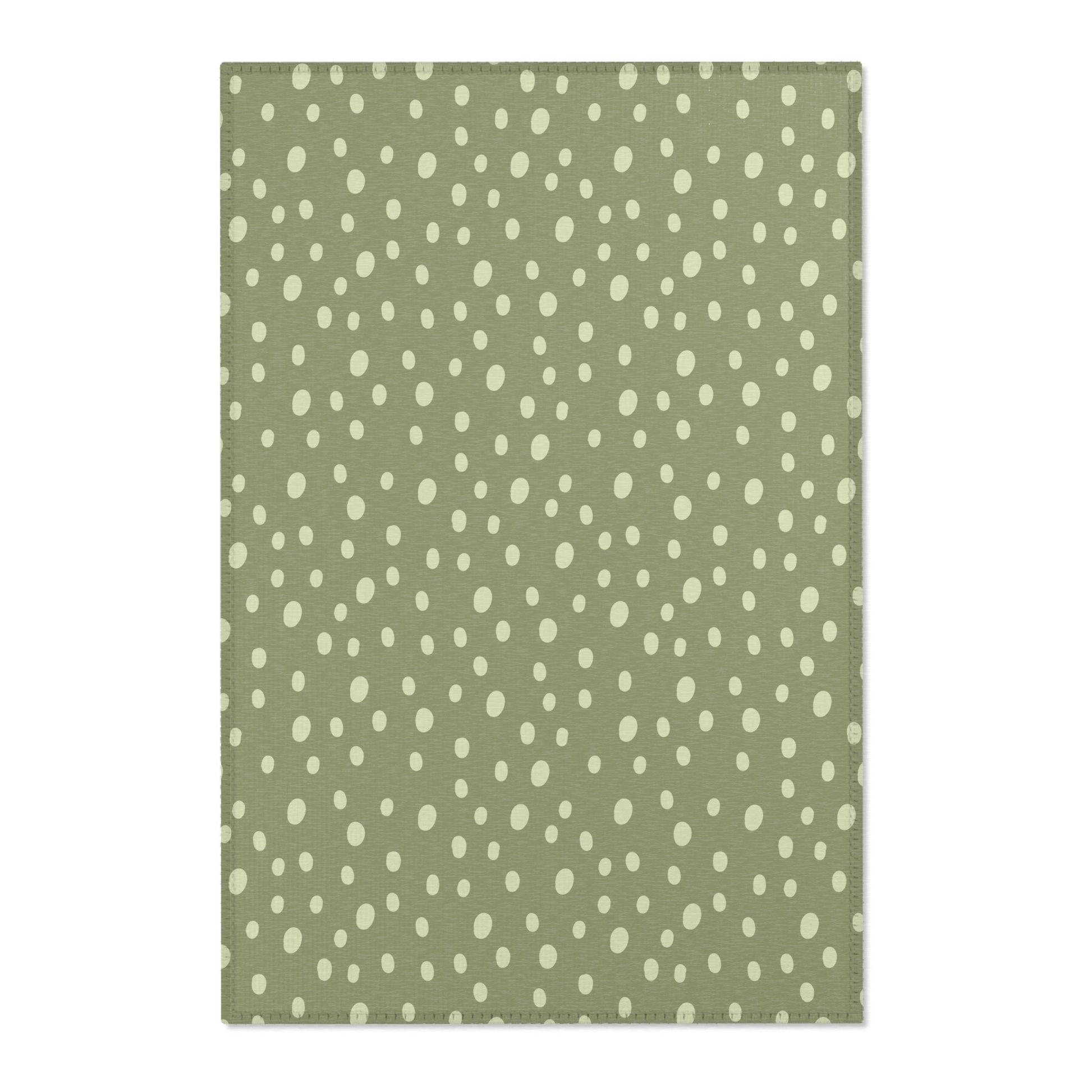 Sage Speckle nursery area rug in a baby room