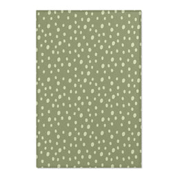 Sage Speckle nursery area rug in a baby room