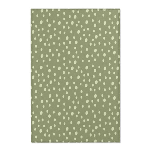 Sage Speckle nursery area rug in a baby room