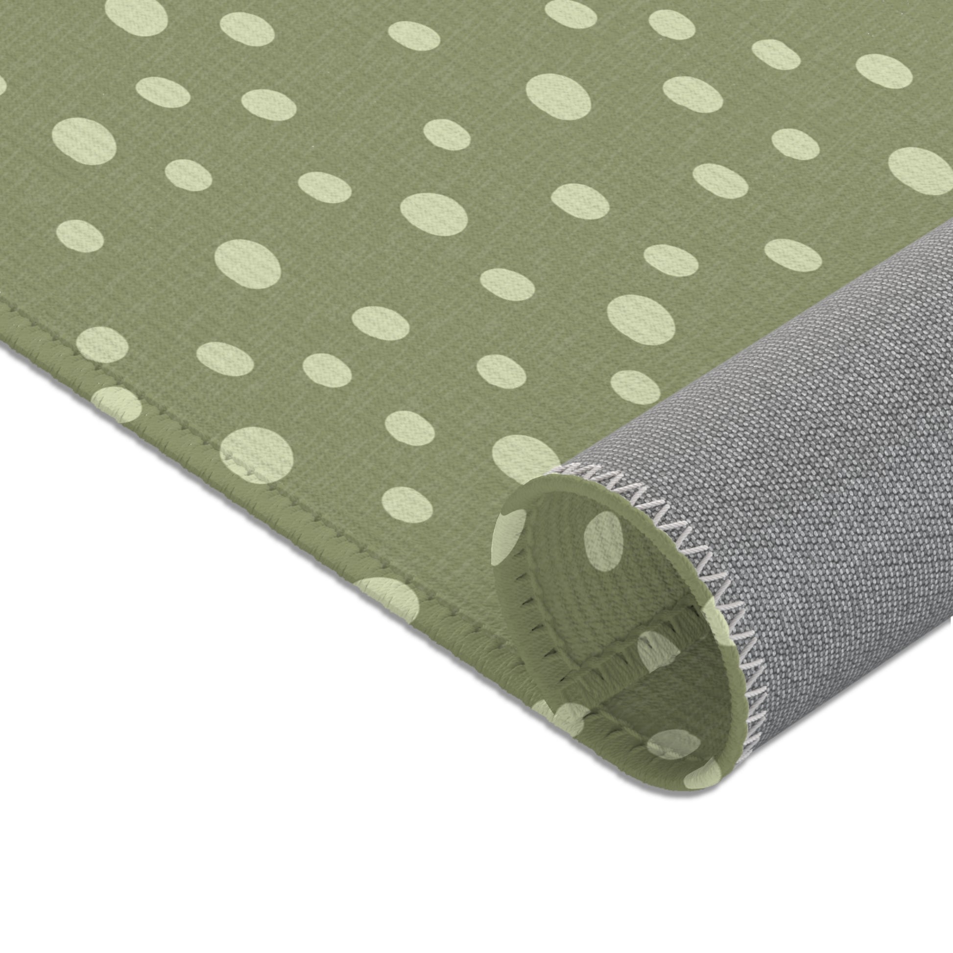 Sage Speckle area rug in the small size