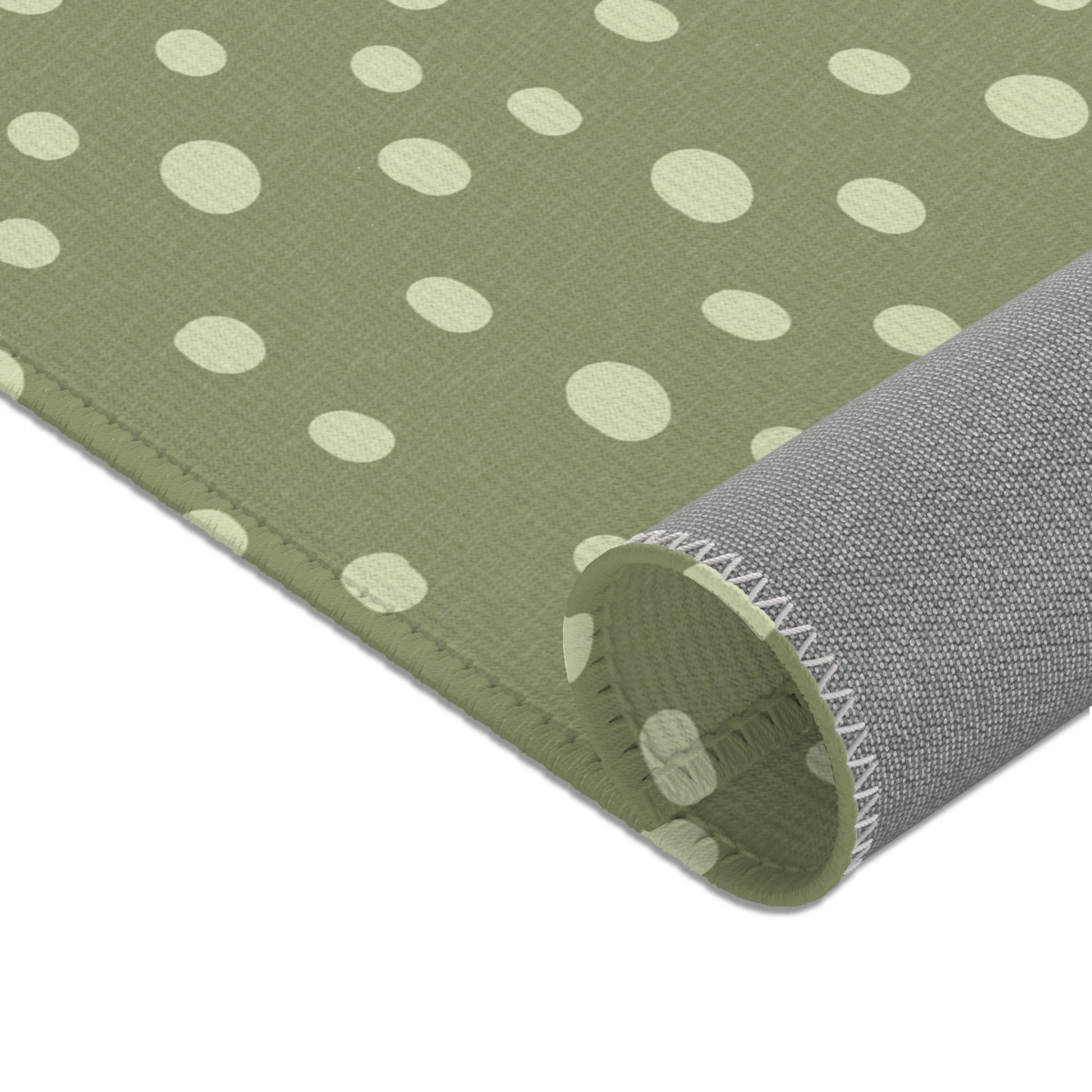 Sage Speckle area rug in the large size