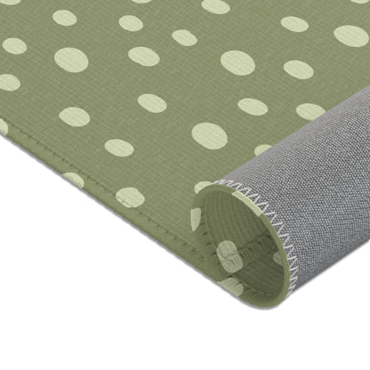 Sage Speckle area rug in the large size